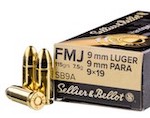 1000 Rounds of Sellier & Bellot 9mm ammo for Glock 43