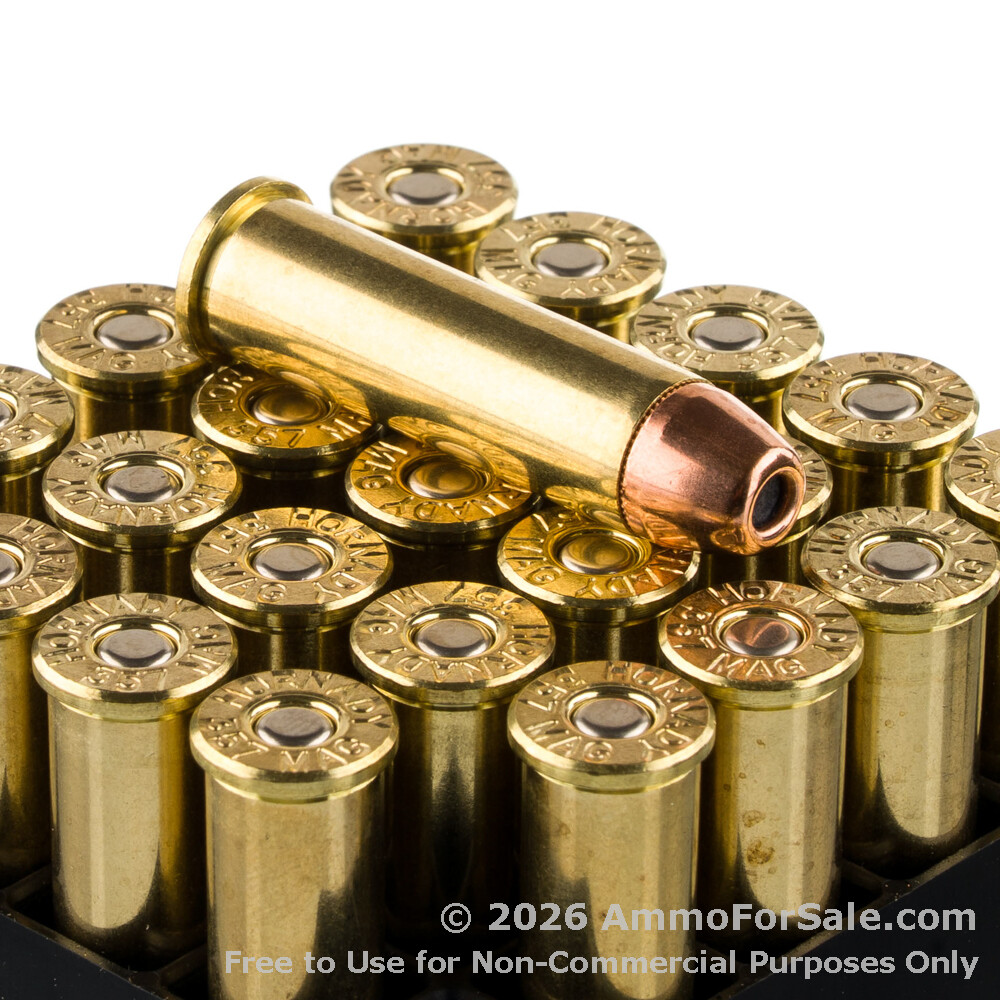 25 Rounds of Discount 165gr DGH .357 Magnum Ammo For Sale by Hornady