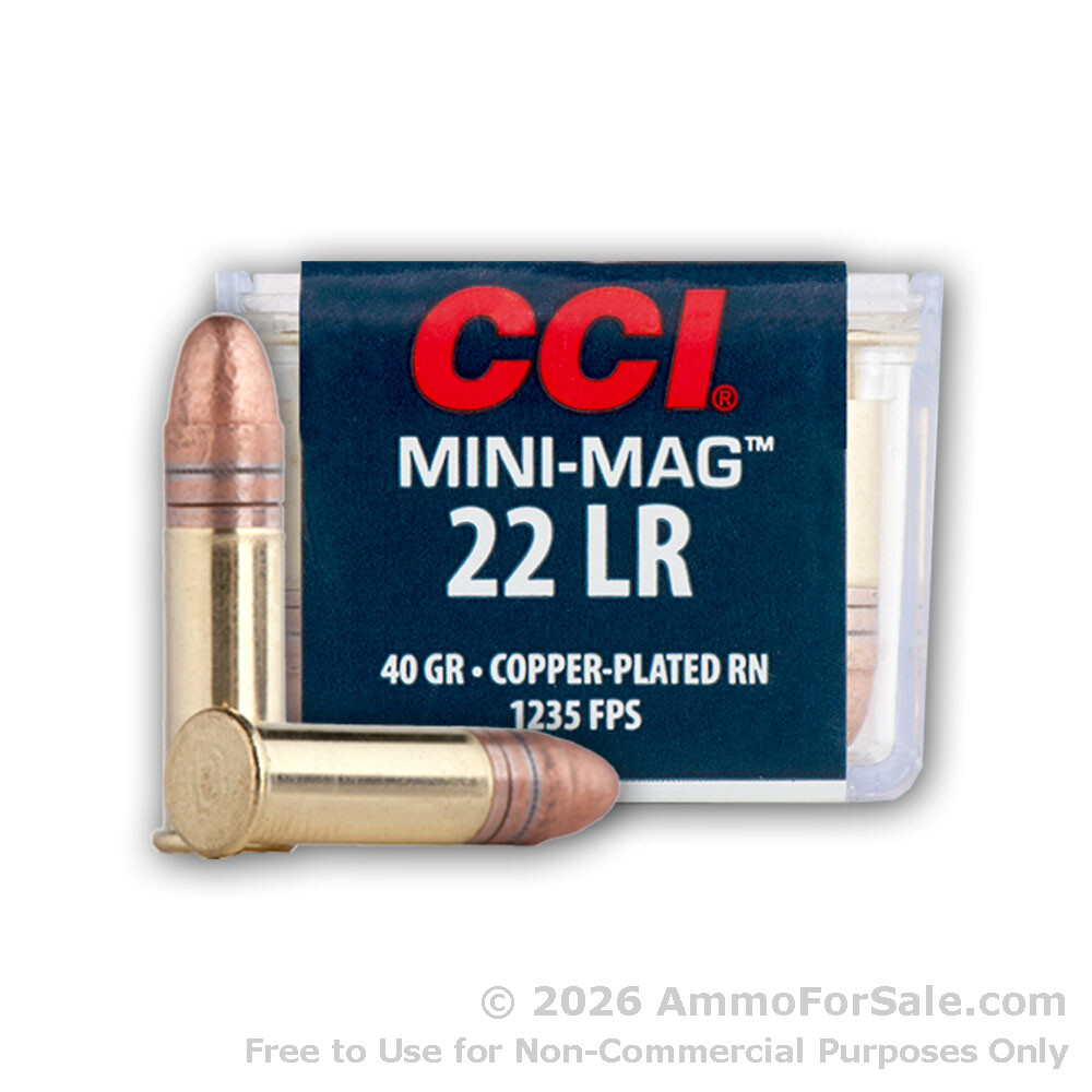 1600 Rounds of Discount 40gr CPRN .22 LR Ammo For Sale by CCI