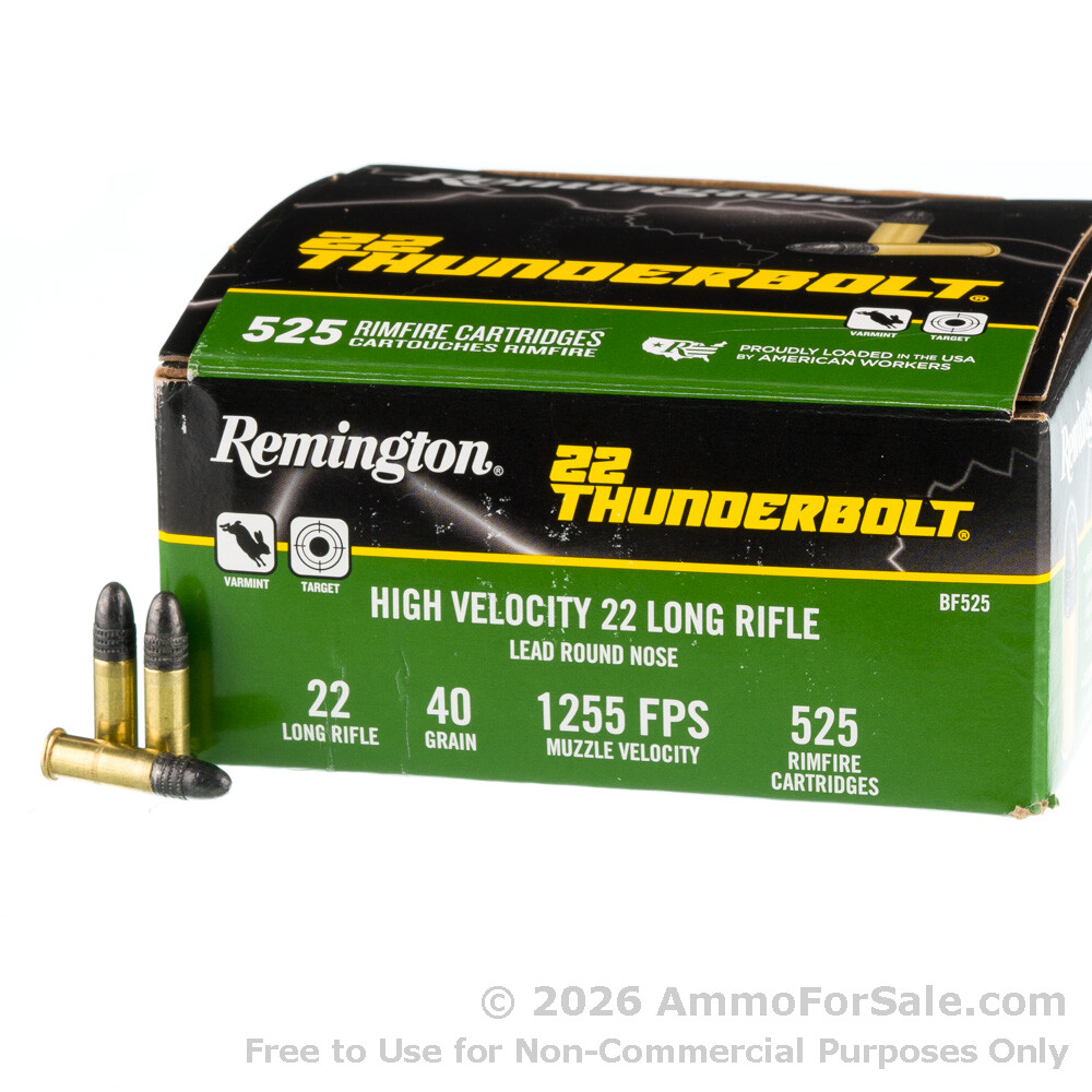 6300 Rounds of 40gr LRN .22 LR Ammo For Sale by Remington