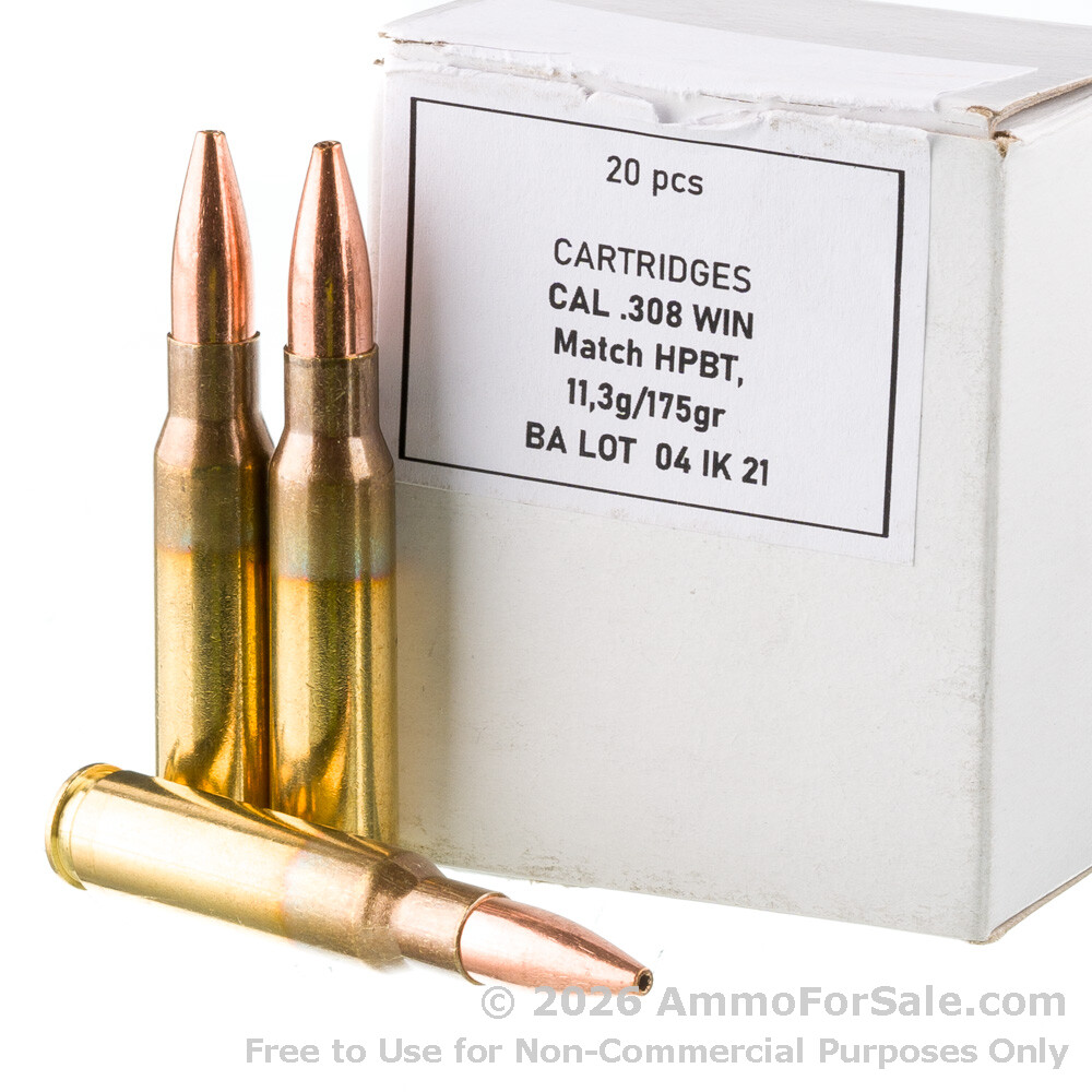Rip Rounds 308 20 Rounds of Discount 175gr HPBT .308 Win Ammo For Sale by Igman