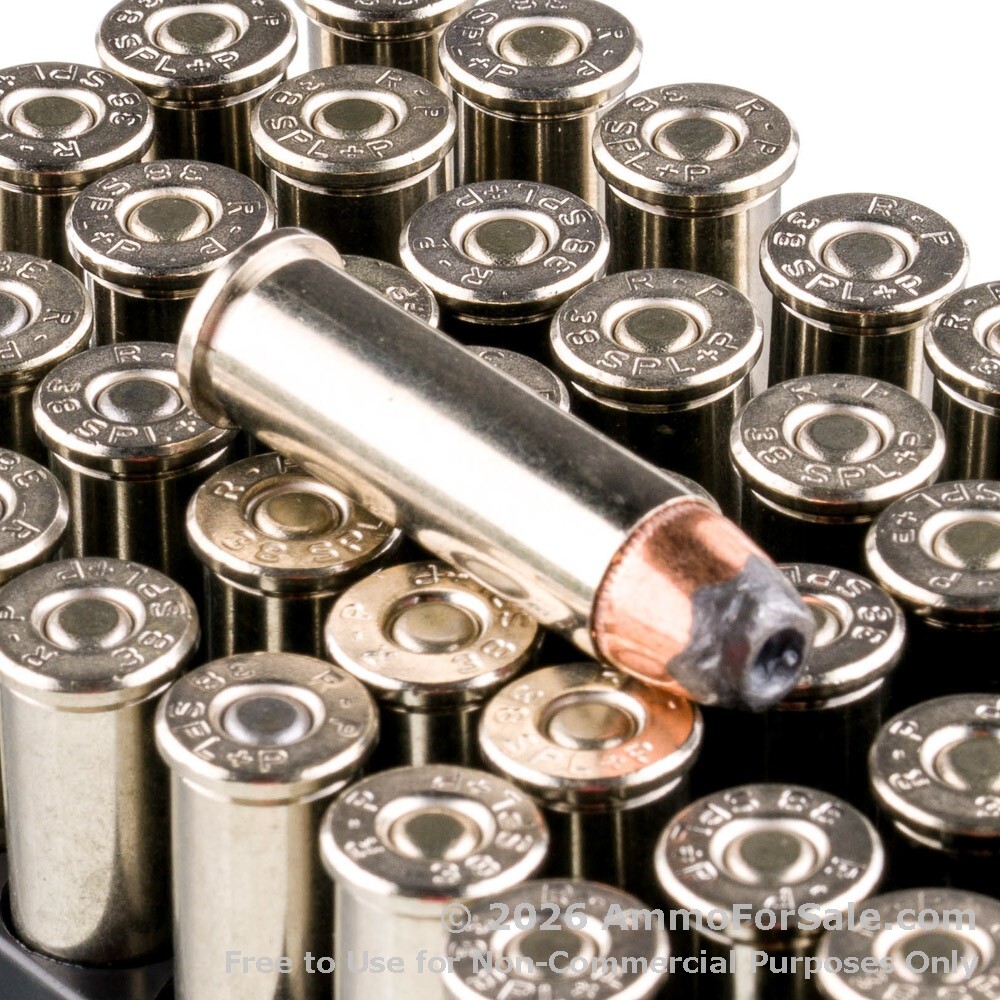 50 Rounds of Discount 110gr SJHP .38 Spl Ammo For Sale by Remington