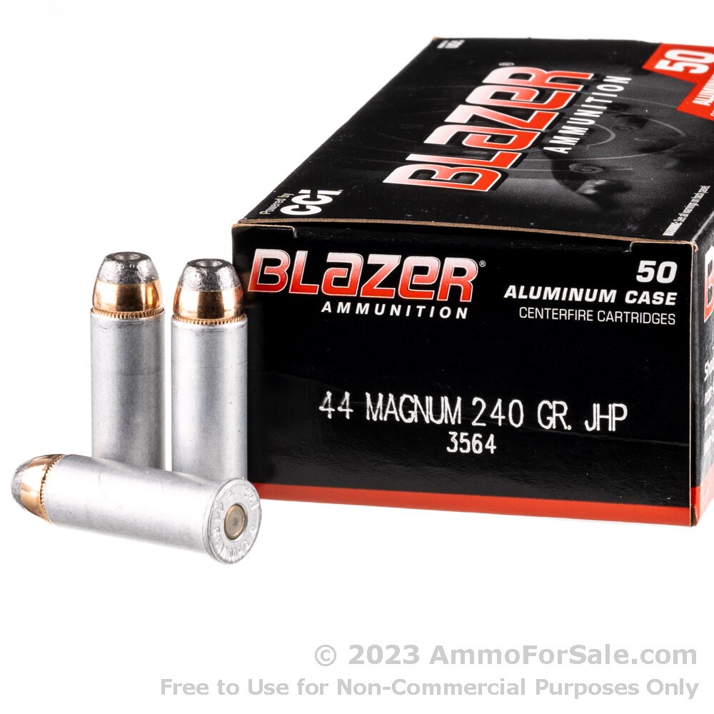 At adskille Overskrift mor 50 Rounds of Discount 240gr JHP .44 Mag Ammo For Sale by Blazer
