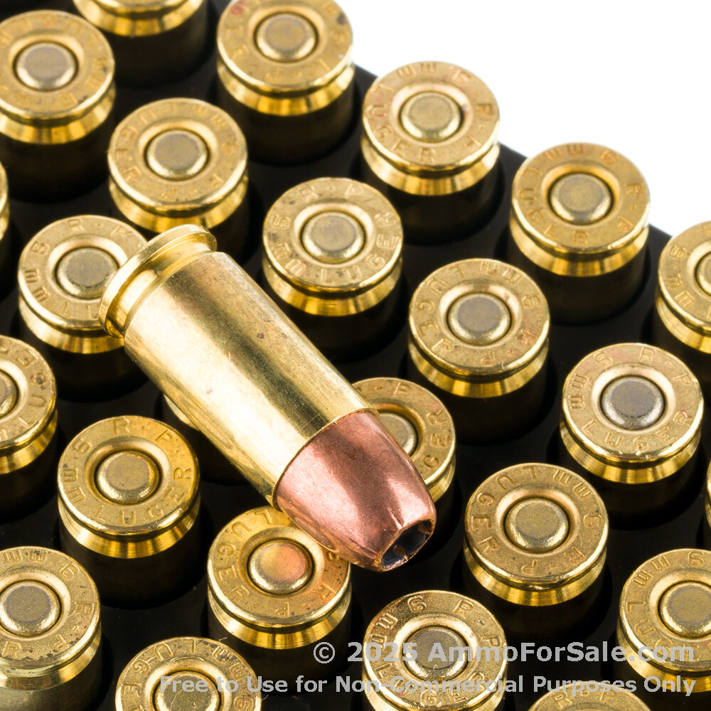 50 Rounds of 115gr JHP 9mm Ammo For Sale by Remington UMC
