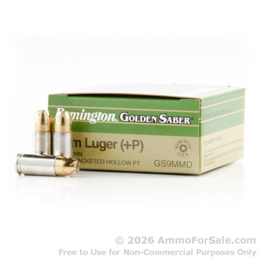 500  Rounds of 124gr JHP 9mm Ammo by Remington