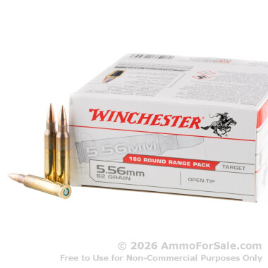 180 Rounds of 62gr OT 5.56x45 Ammo by Winchester