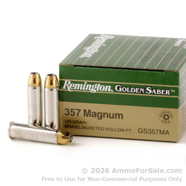 500  Rounds of 125gr JHP .357 Mag Ammo by Remington