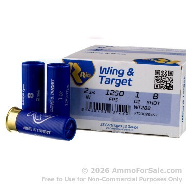 250 Rounds of 1 ounce #8 shot 12ga Ammo by Rio