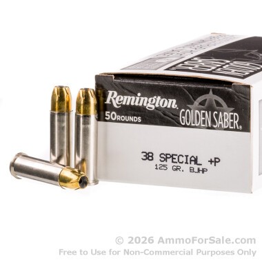 500 Rounds of 125gr BJHP .38 Spl +P Ammo by Remington