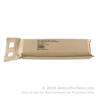 200 Rounds of 55gr FMJBT 5.56x45 Ammo by PMC