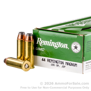 50 Rounds of 180gr JSP .44 Mag Ammo by Remington