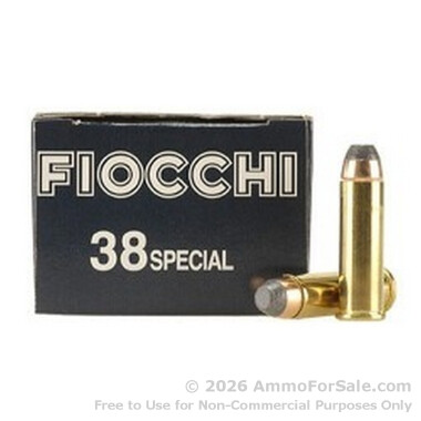38 Special 125 gr SJSP Fiocchi Ammunition