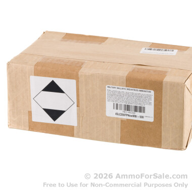 500 Rounds of 250gr RNFP Total Polymer Jacket .45 Long-Colt Ammo by MBI