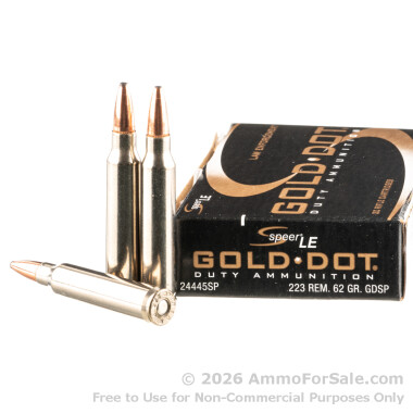 20 Rounds of 62gr SP .223 Ammo by Speer