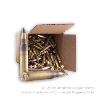250 Rounds of 62gr FMJ 5.56x45 Ammo by Lake City