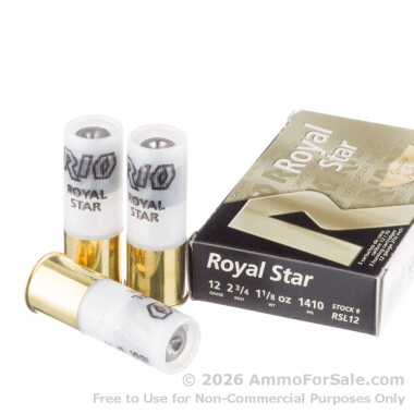 5 Rounds of 1 1/8 ounce Rifled Slug 12ga Ammo by Rio Ammunition