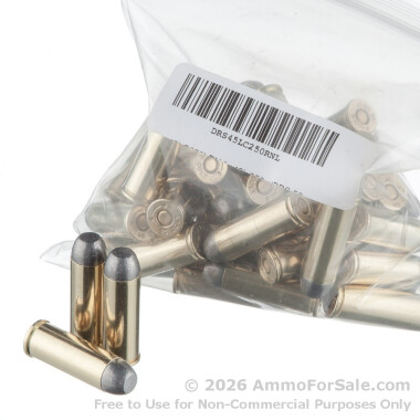 50rds - 45 Long Colt DRS 250gr. Lead RNFP Ammo