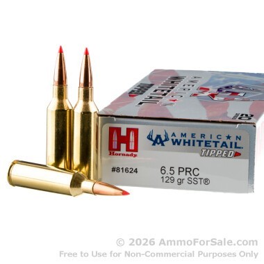20 Rounds of 129gr SST 6.5 Creedmoor Ammo by Hornady