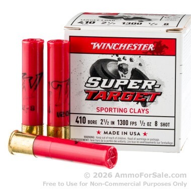 25 Rounds of 1/2 ounce #8 shot .410 Ammo by Winchester