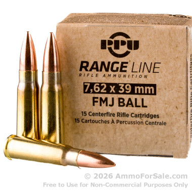 930 Rounds of 123gr FMJ 7.62x39 Ammo by Prvi Partizan