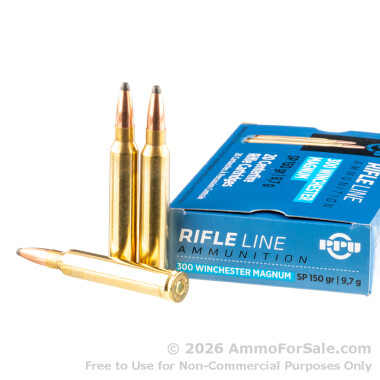200 Rounds of 150gr SP .300 Win Mag Ammo by Prvi Partizan