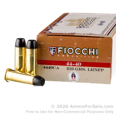 50 Rounds of 210gr LRN .44-40 Winchester Ammo by Fiocchi