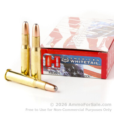 200 Rounds of 150gr RN InterLock 30-30 Win Ammo by Hornady
