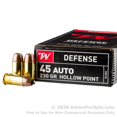 500 Rounds of 230gr JHP .45 ACP Ammo by Winchester