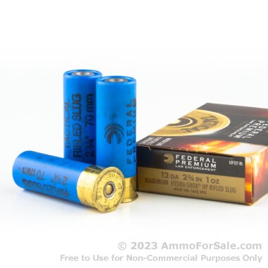 250 Rounds of 1 ounce Slug 12ga Ammo by Federal
