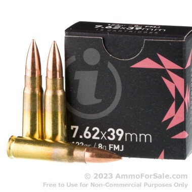 720 Rounds of 123gr FMJ 7.62x39 Ammo by Igman