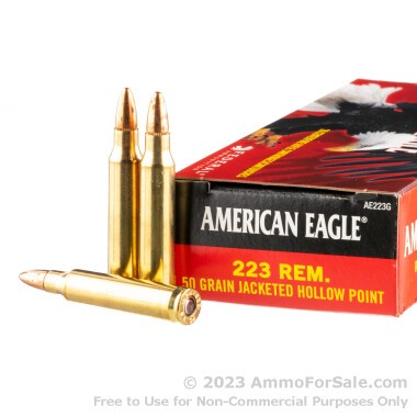 20 Rounds of 50gr JHP .223 Ammo by Federal
