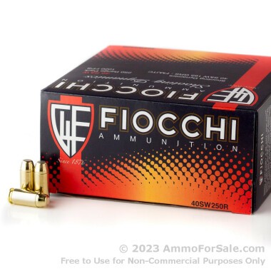 1000 Rounds of 165gr FMJ .40 S&W Ammo by Fiocchi