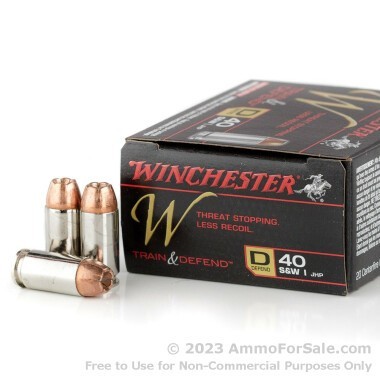 20 Rounds of 180gr JHP .40 S&W Ammo by Winchester