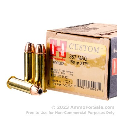 25 Rounds of 158gr JHP .357 Mag Ammo by Hornady