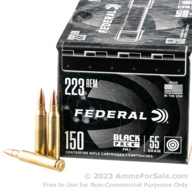 600 Rounds of 55gr FMJ 223 Rem Ammo by Federal