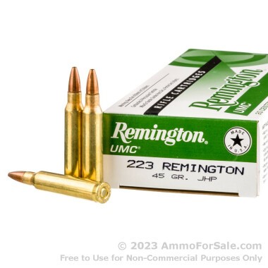 200 Rounds of 45gr JHP .223 Ammo by Remington