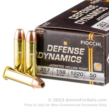 1000 Rounds of 158gr JHP .357 Mag Ammo by Fiocchi