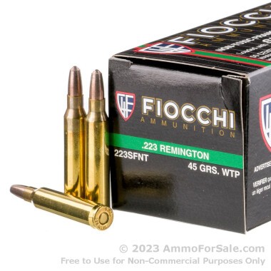 50 Rounds of 45gr Frangible .223 Ammo by Fiocchi