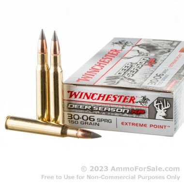 200 Rounds of 150gr Extreme Point 30-06 Springfield Ammo by Winchester