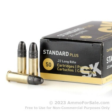 500 Rounds of 40gr LRN .22 LR Ammo by SK Standard Plus