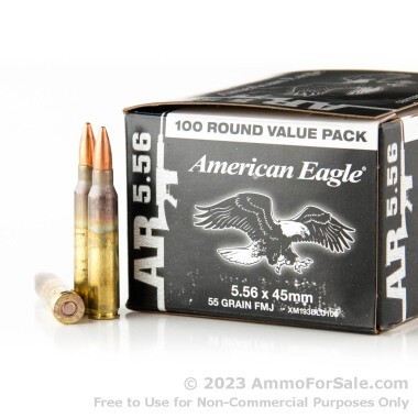 500 Rounds of 55gr FMJBT XM193 5.56x45 Ammo by Federal