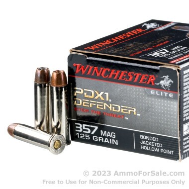 20 Rounds of 125gr JHP .357 Mag Ammo by Winchester