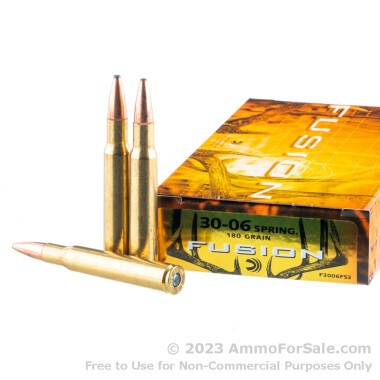 200 Rounds of 180gr SP 30-06 Springfield Ammo by Federal Fusion
