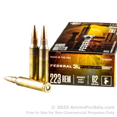 20 Rounds of 62gr SP .223 Ammo by Federal