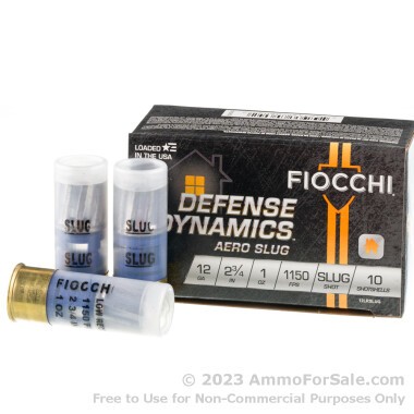 250 Rounds of 1 ounce Rifled Slug 12ga Ammo by Fiocchi Low Recoil