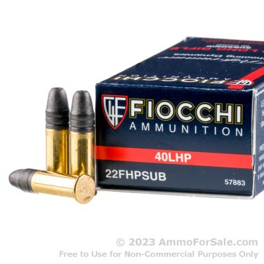 50 Rounds of 40gr LHP .22 LR Ammo by Fiocchi