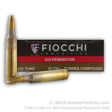 20 Rounds of 50gr FMJ .223 Ammo by Fiocchi