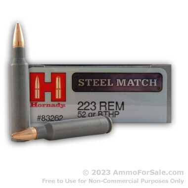 200 Rounds of 52gr HPBT .223 Ammo by Hornady