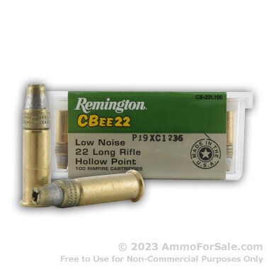 100 Rounds of 33gr HP .22 LR Ammo by Remington