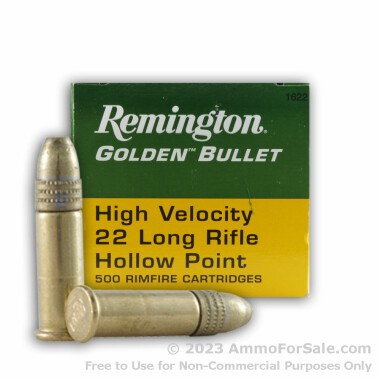 500 Rounds of 36gr CPHP .22 LR Ammo by Remington